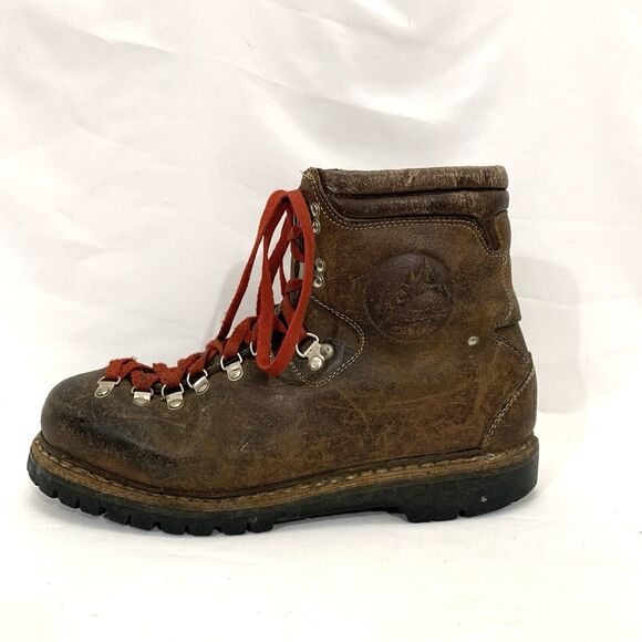 Vintage LOWA All-Leather Norwegian Welt Hiking Boots Men\'s UK 10 (READ) main image 9